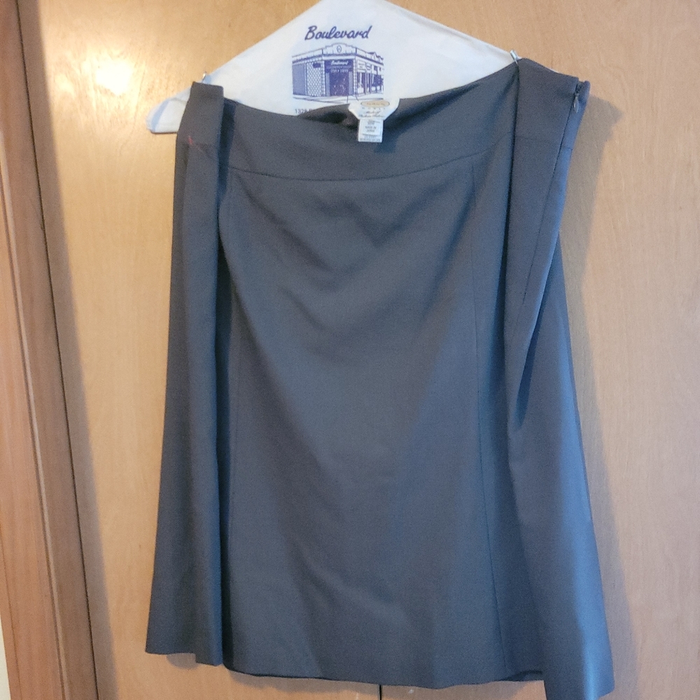 Talbots Gray Pencil Skirt